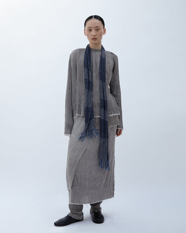 Yak Wool Silk Tassel Square Scarf. Ethical luxury, Norlha Atelier