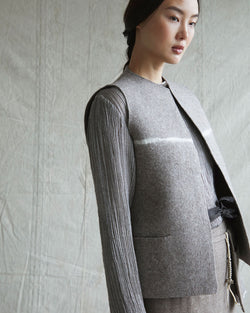Felted Wool Jumper - Luxury Grey