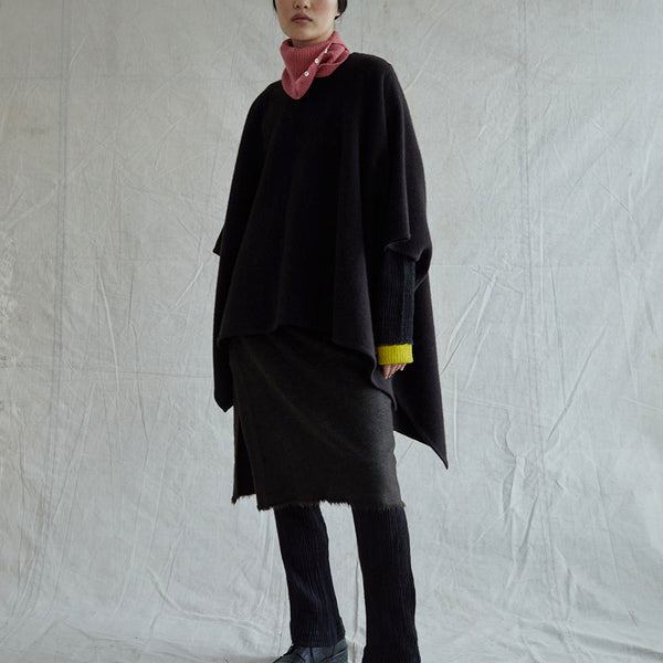 Round-Neck Sleeved Cape. Shop Capes and Ponchos from Norlha