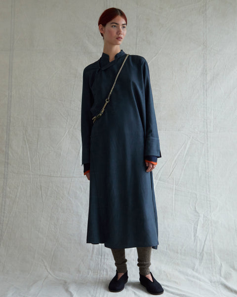 Tibetan Shirt Dress, Ethical luxury Fashion from Norlha Atelier