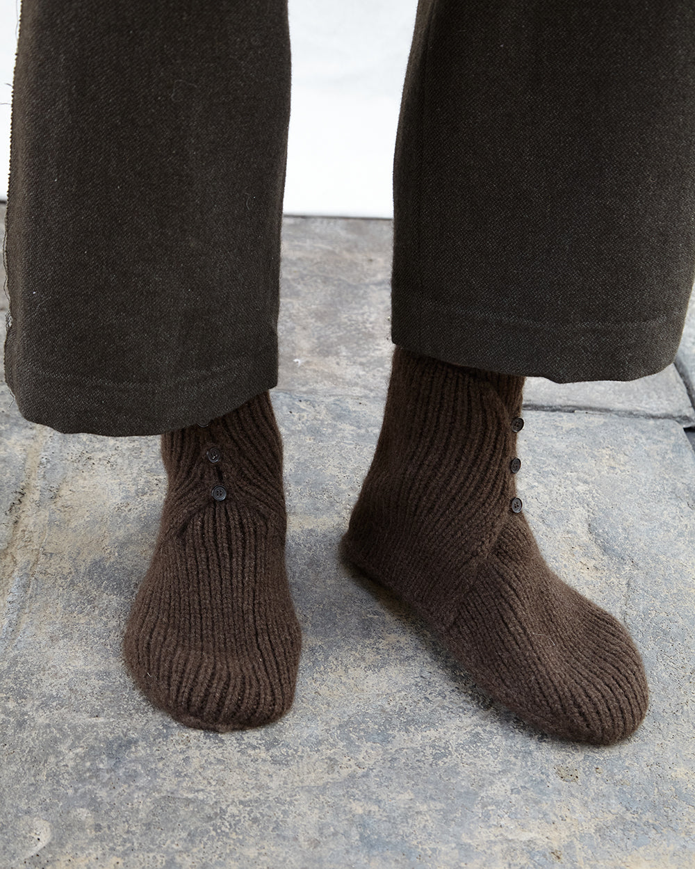 Wool Slipper Socks, Hand Knit Wool Socks, Handmade Socks – Tibetan